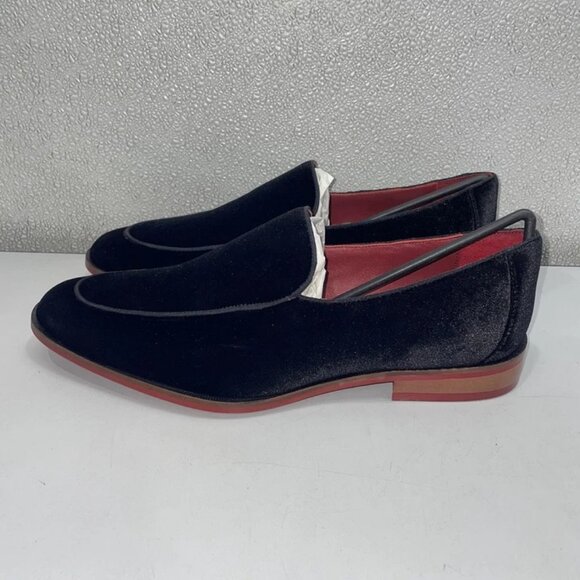 Carlos Santana Men\'s Black Prince Velvet Loafers Size 9.5D